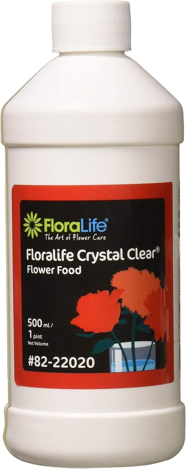 3 Pack Floralife 82-22020 Crystal Clear Flower Food 300 Liquid 500 ml/1pt LIQ136