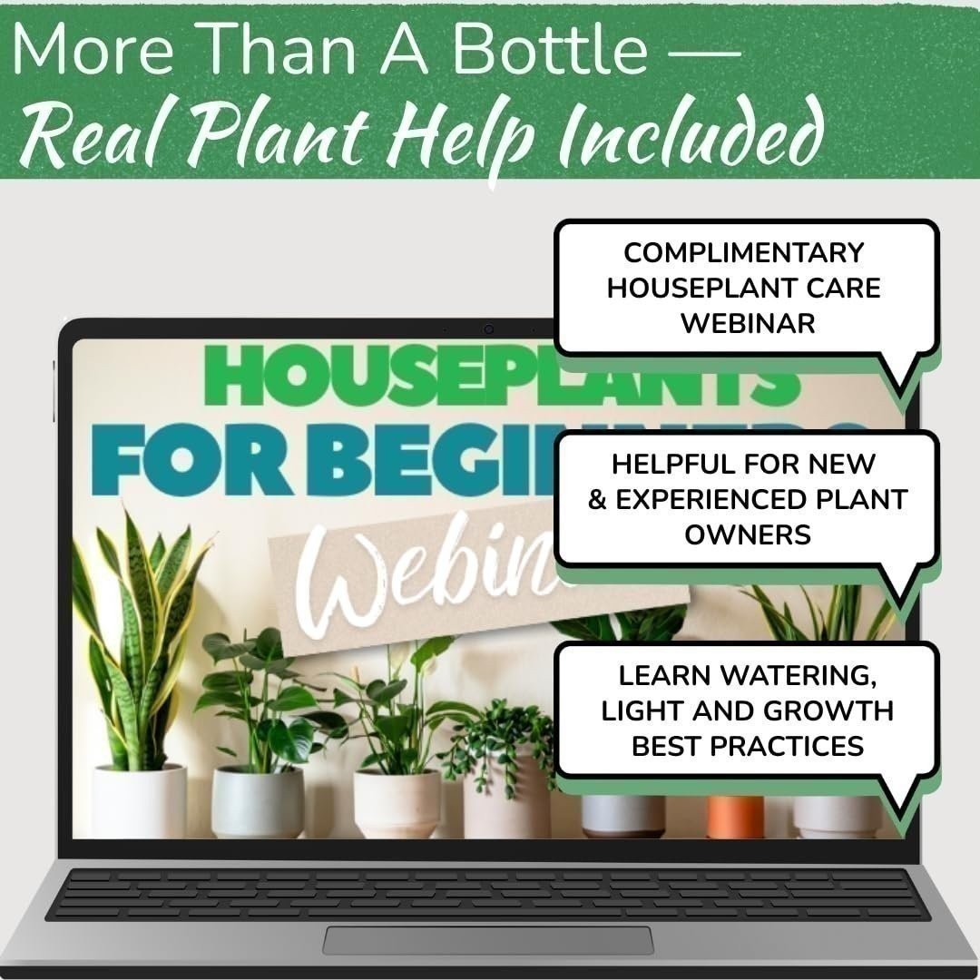 Indoor Plant Food – Organic Liquid Fertilizer for Pothos, Monstera & More (8oz)