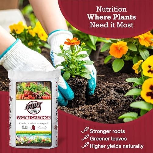 Worm Castings 5 LB Organic Plant Food Fertilizer Indoor Outdoor Gardening Soil