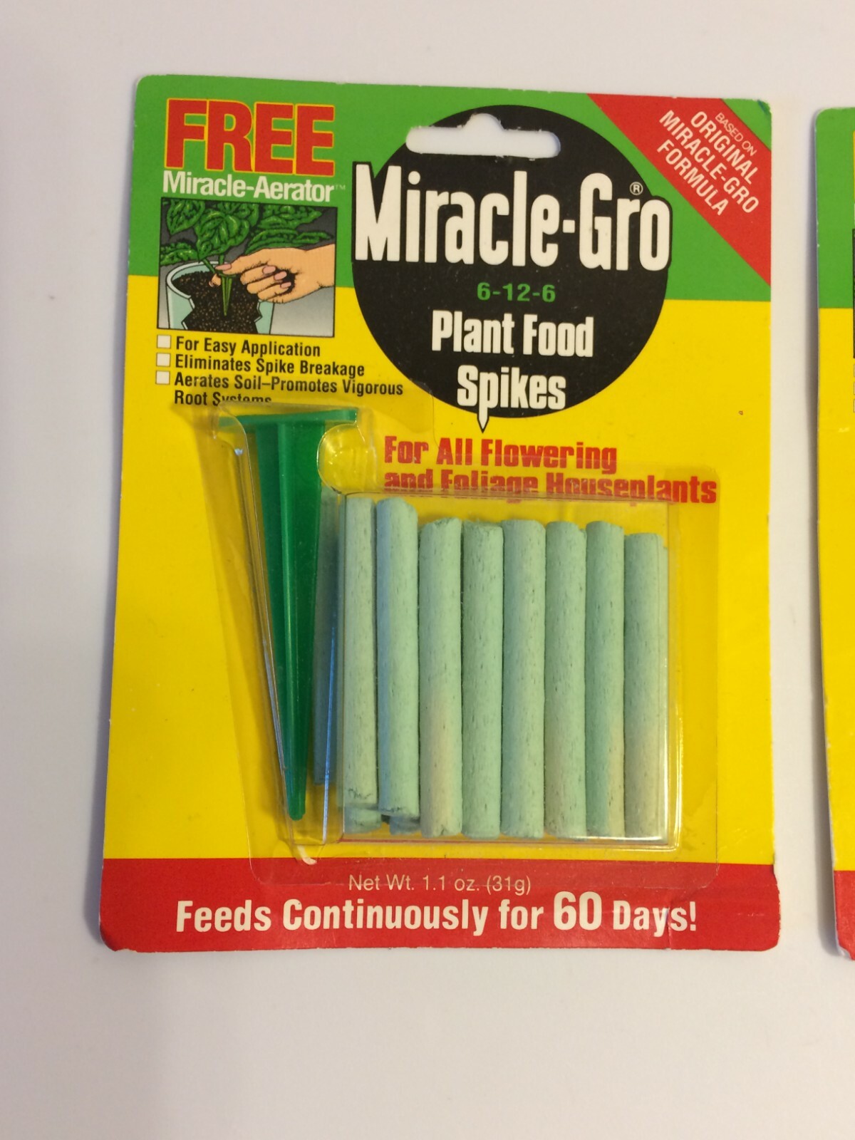 Miracle-Gro Indoor Plant Food Spikes Fertilizer Continuous Feeding 48 Count 2×24