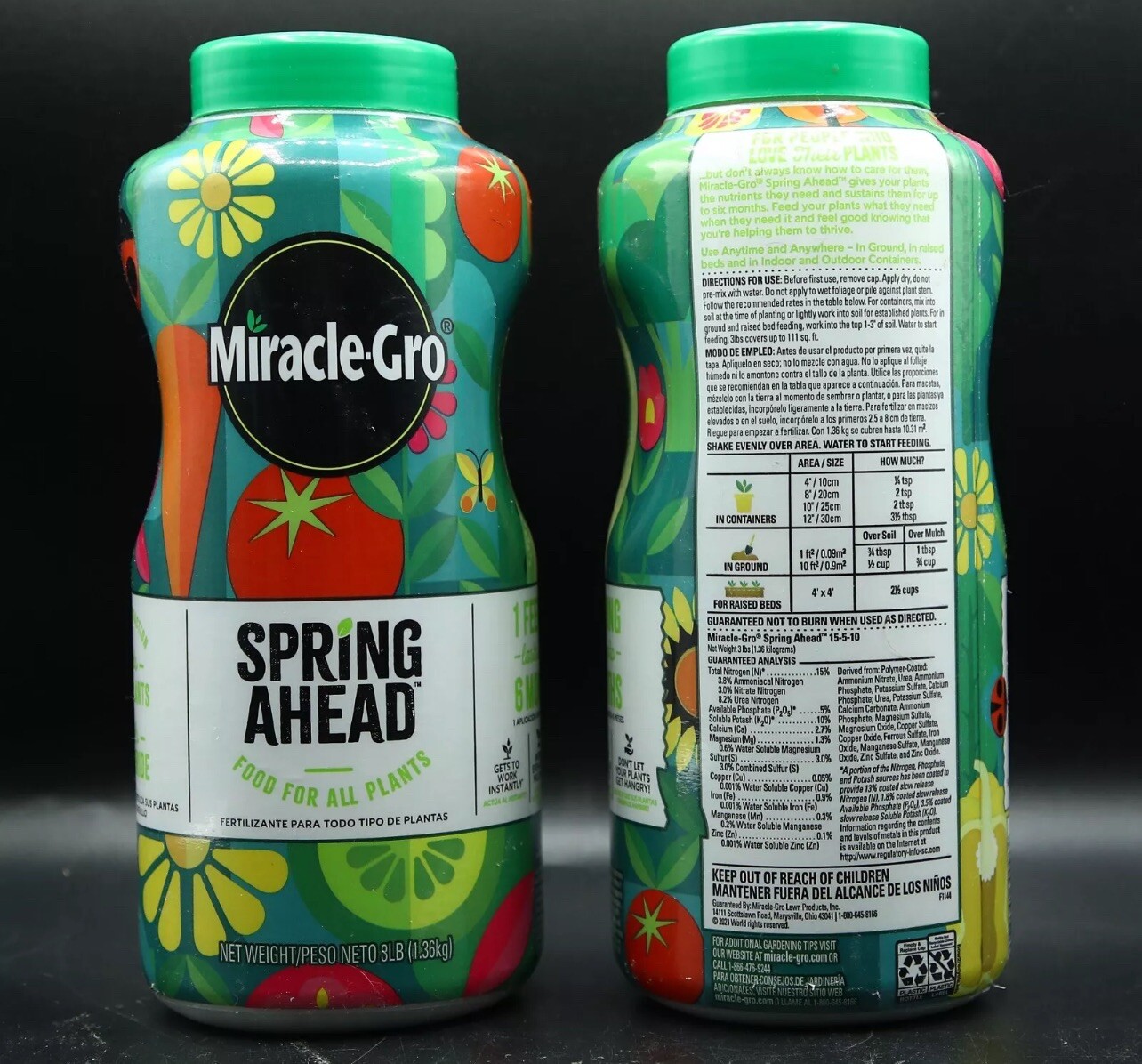 Miracle-Gro Spring Ahead Food For All Plants, 20#, LOT OF 2