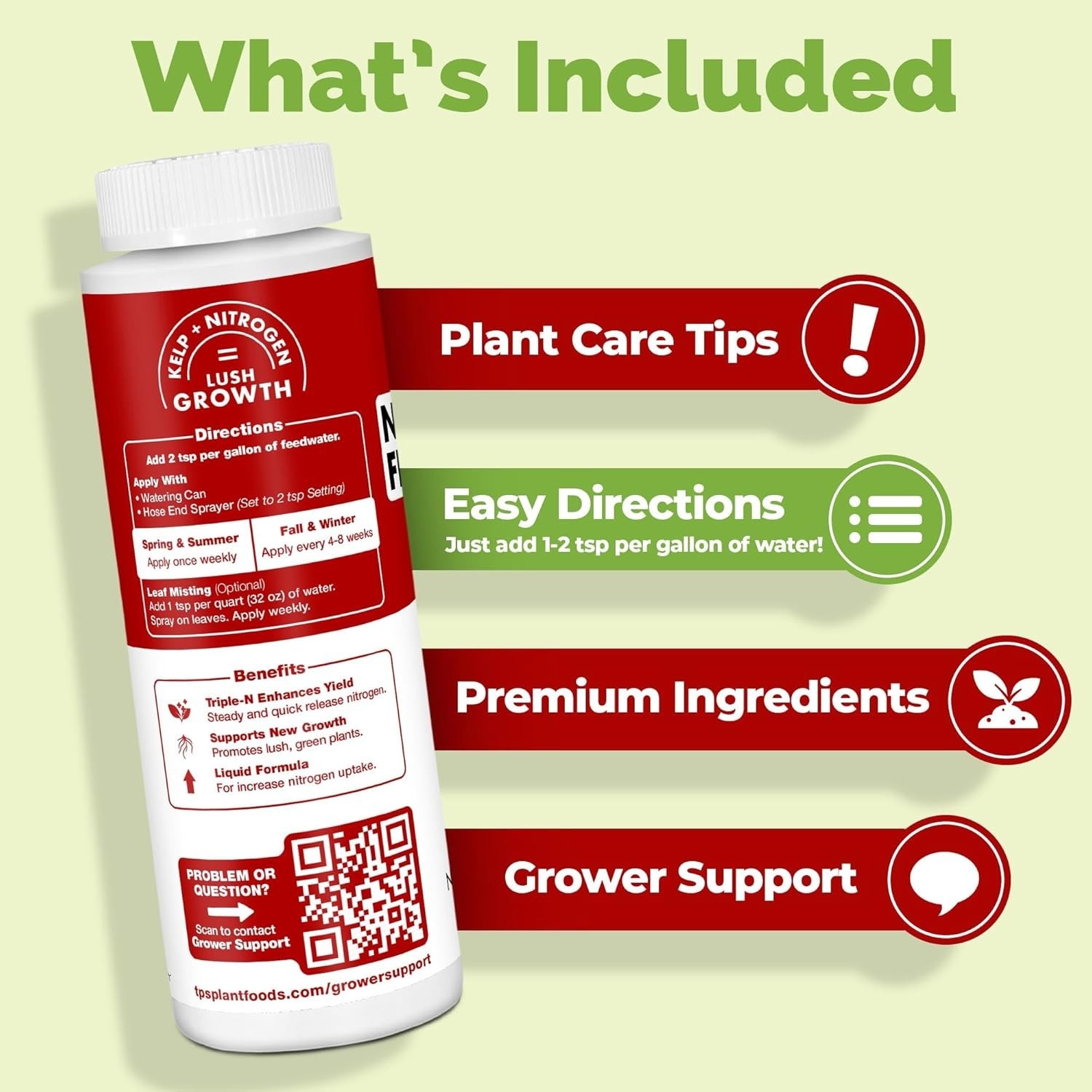 Liquid Nitrogen Fertilizer Compatible with Garden Lawn Vegetables 8oz