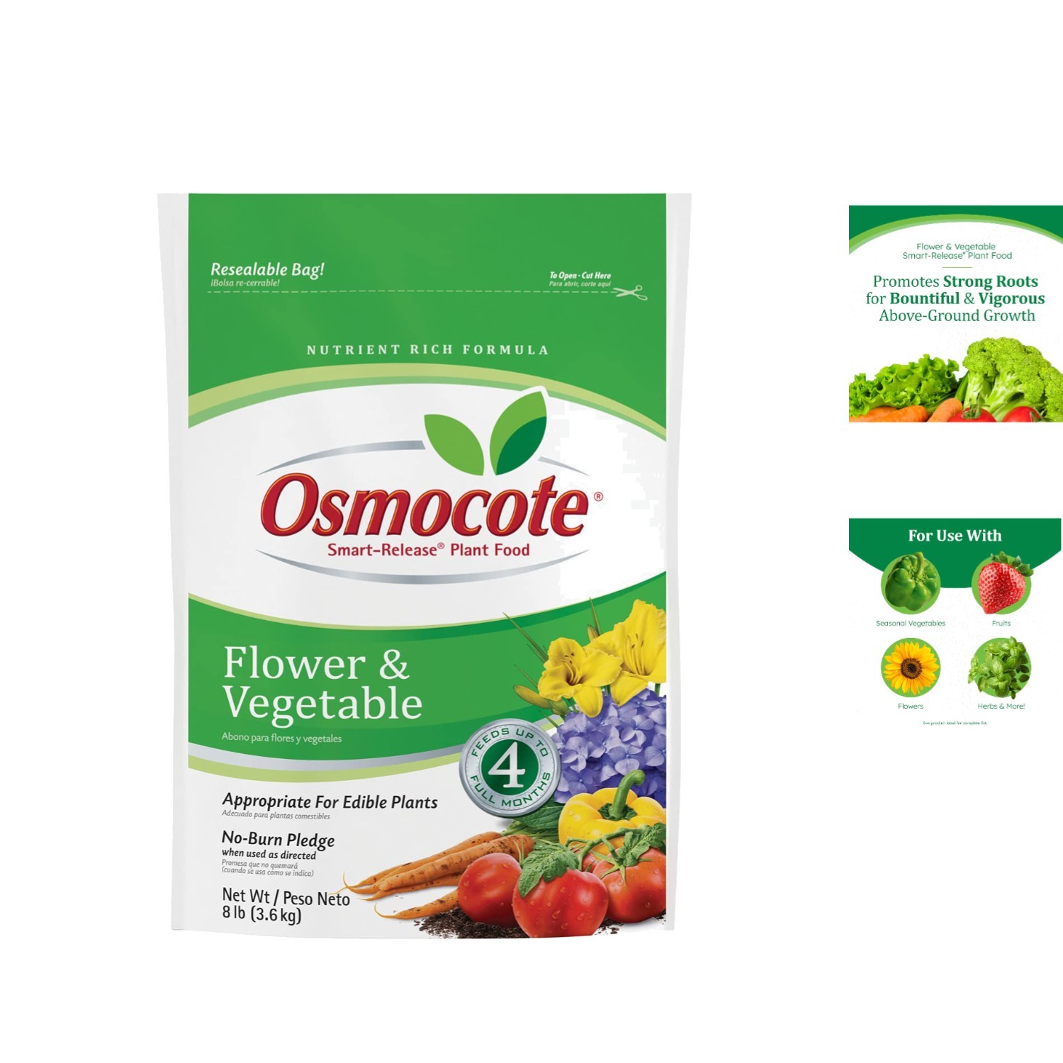 8 lb Smart-Release Flower & Vegetable Fertilizer: Sustained Growth & Root Boost