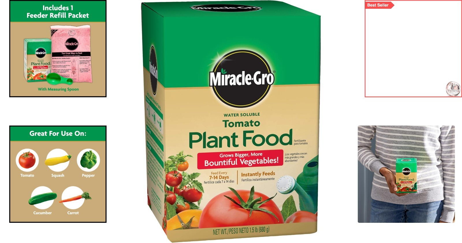 Miracle-Gro Water Soluble Tomato & Vegetable Plant Food 1.5 lb