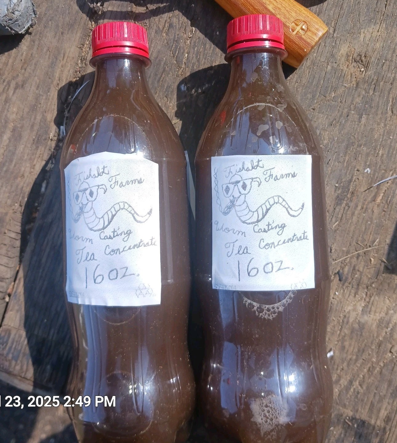 32 Oz. Worm Casting Tea Concentrate Two 16 Oz. Bottles Made On Order