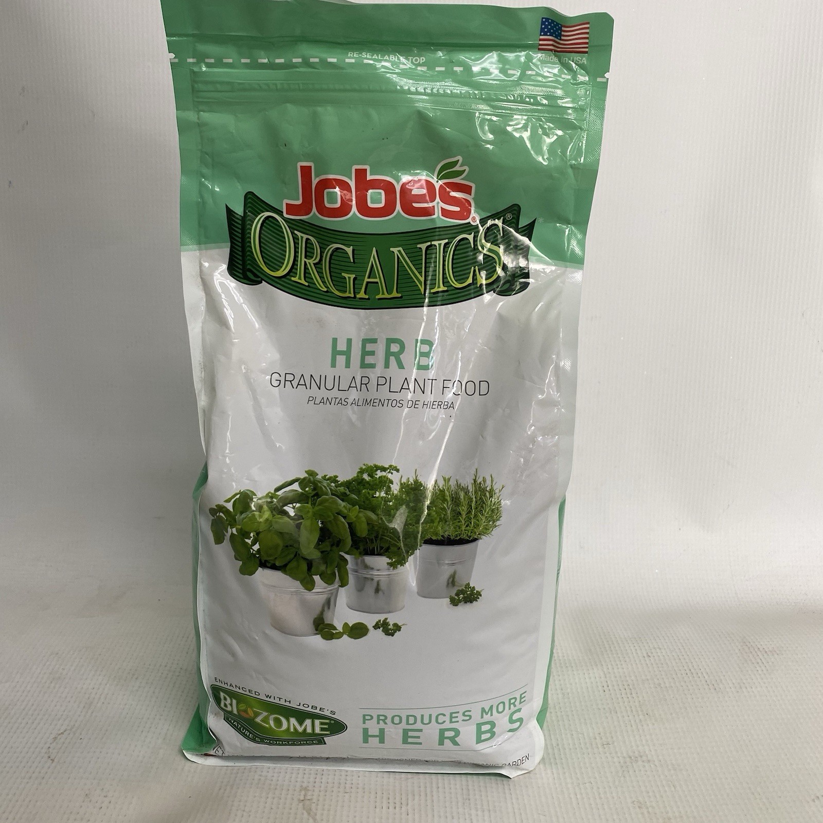 Jobes Organics Herb Granular Plant Food 4 lb. Bag Sealed Unopened New