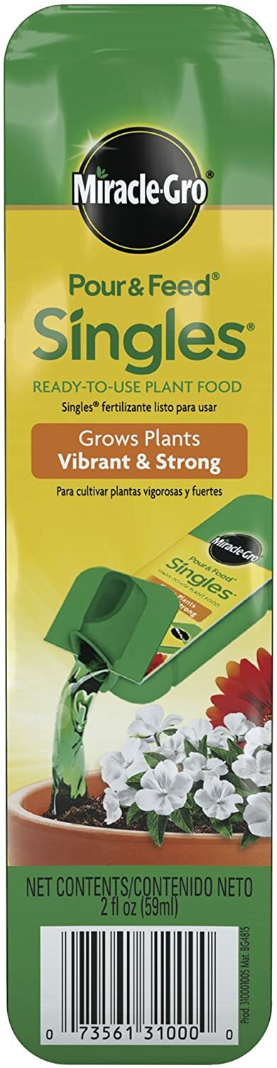 Miracle-Gro 31000, Pour & Feed Singles, 2 fl. oz., FREE SHIPPING