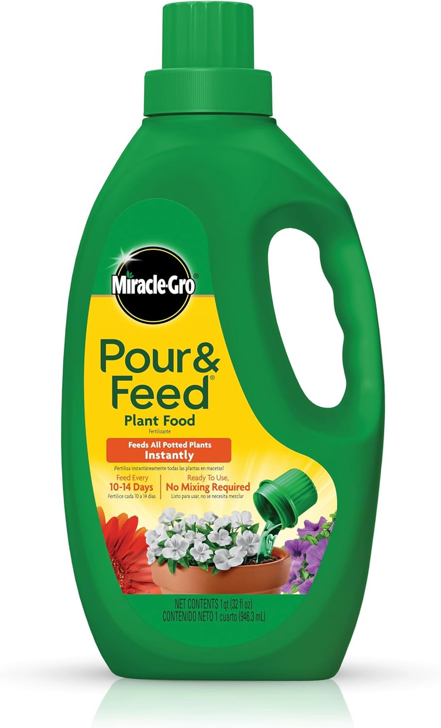 Pour & Feed Plant Food, Fertilizer Instantly Feeds Live Plants, for Outdoor & In