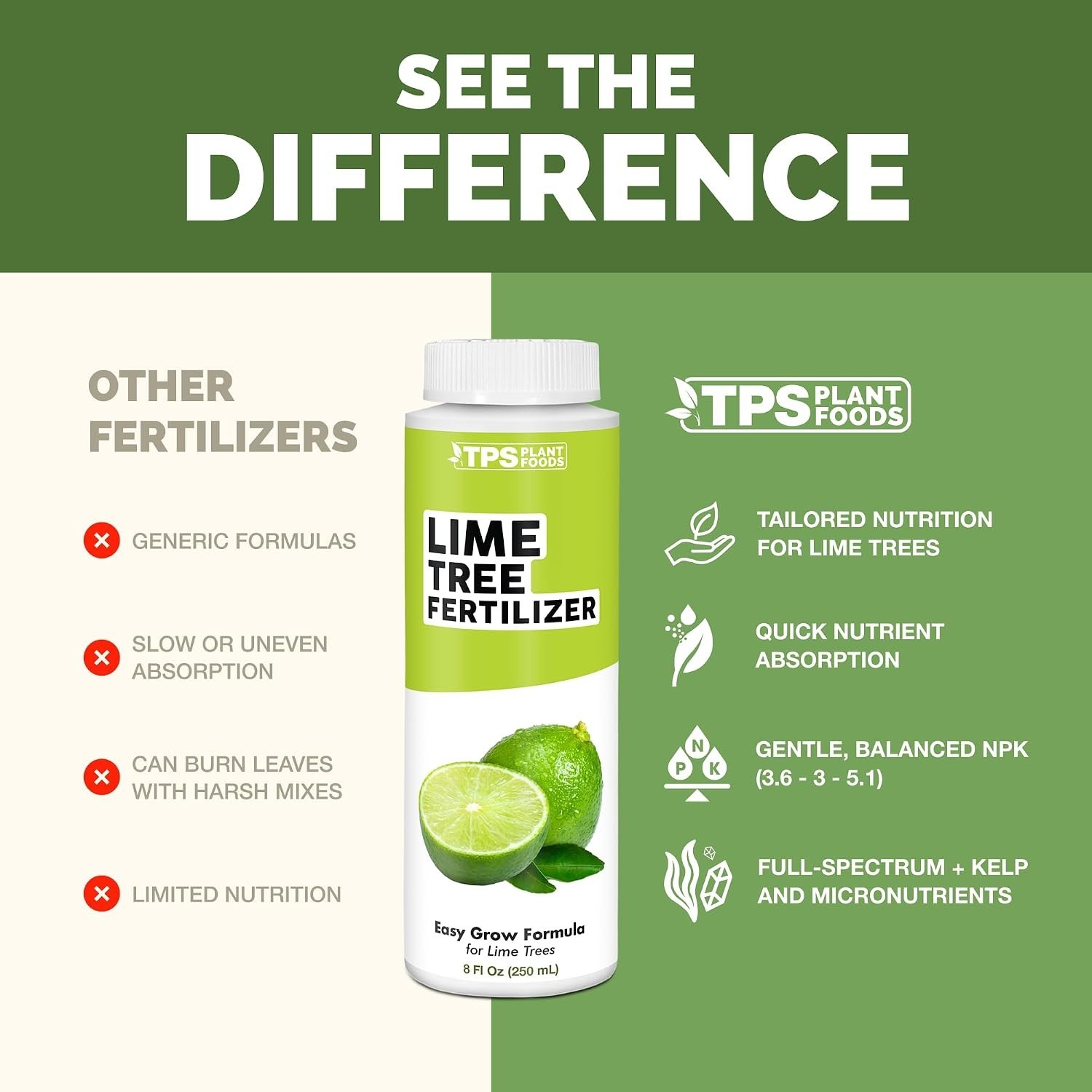 Lime Tree Fertilizer – Liquid Plant Food for More Fruit, Better Flowering & Stro
