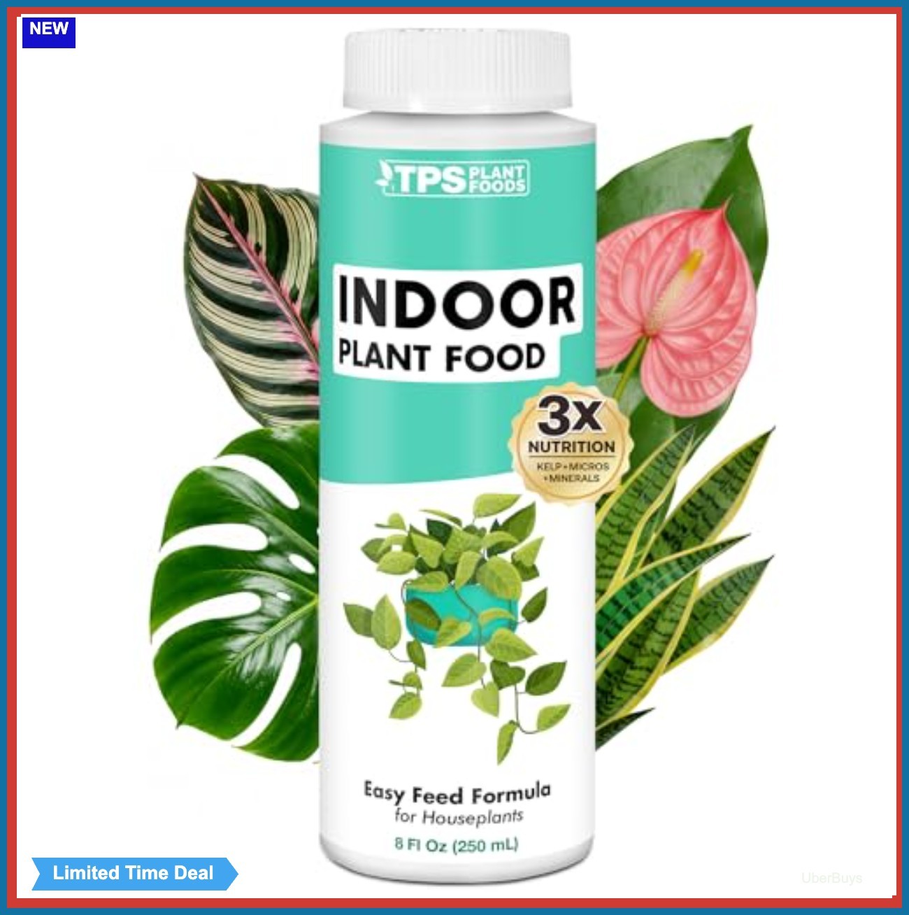 Liquid Indoor Houseplant Fertilizer 8oz Plant Food Foliage Strong Roots New