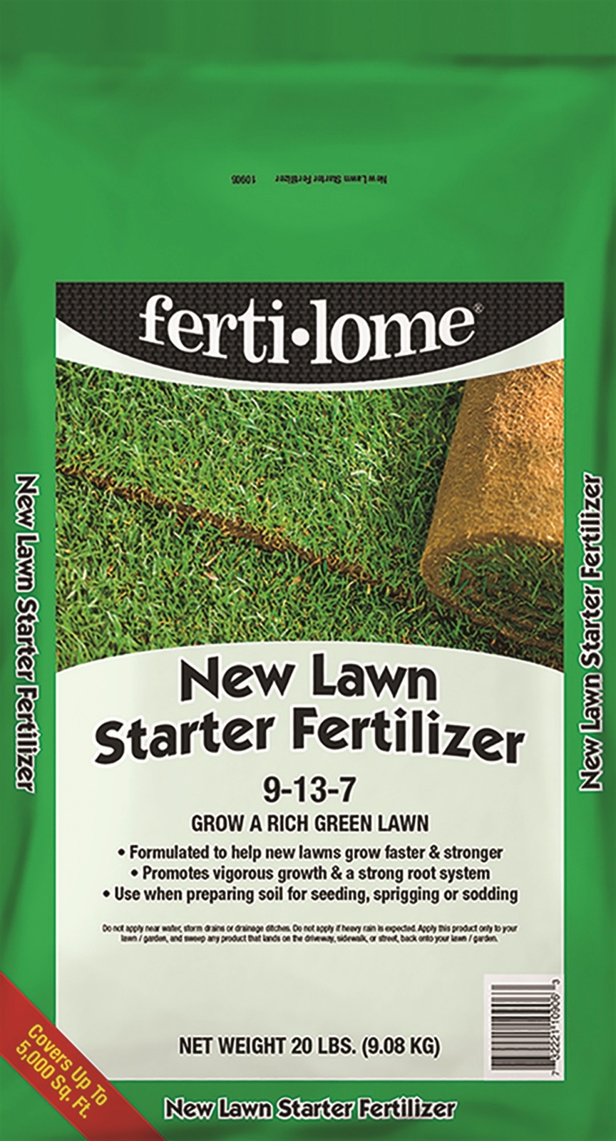 Fertilome New Lawn Starter Fertilizer, 9-13-7, 20 Lb Bag