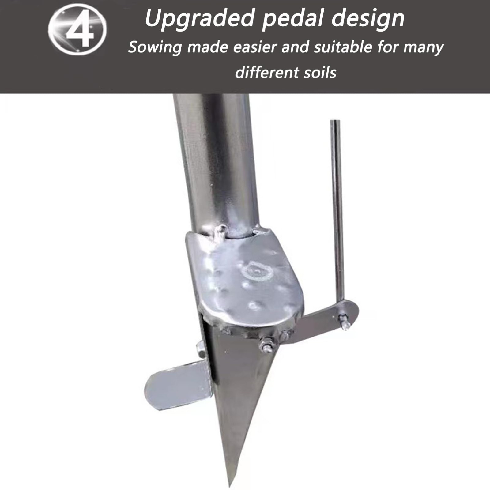 Manual Seed Sower & Fertilizer Applicator – Vegetable Planter Tool for Gardening
