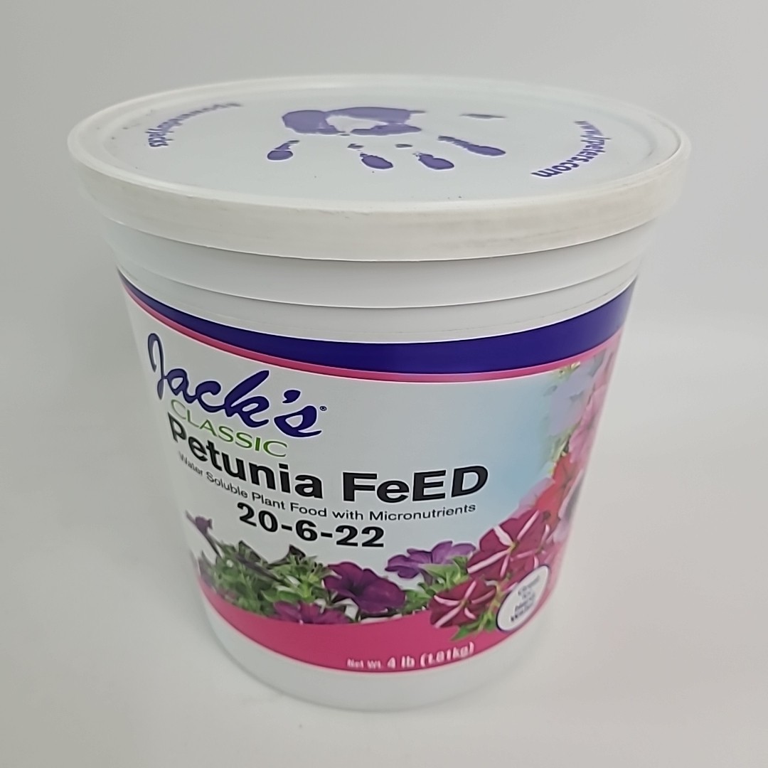 Jack’s Classic 20-6-22 Petunia FeED Water-Soluble Fertilizer, 4lbs
