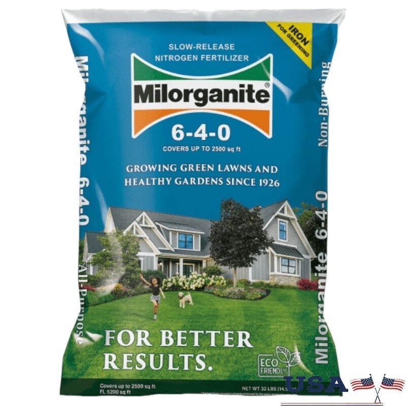 All Purpose Lawn Food 6-4-0 Fertilizer 32lb Slow Release Organic Non Burning