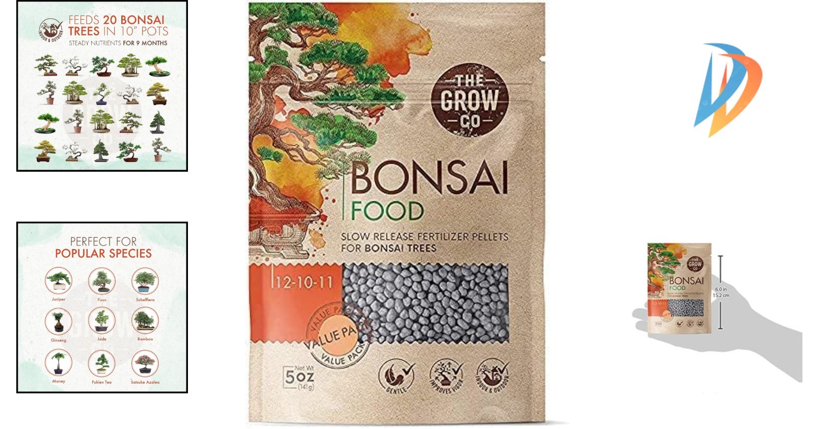 Stress-Free Bonsai Fertilizer – 5oz Easy Application for Indoor & Outdoor Trees