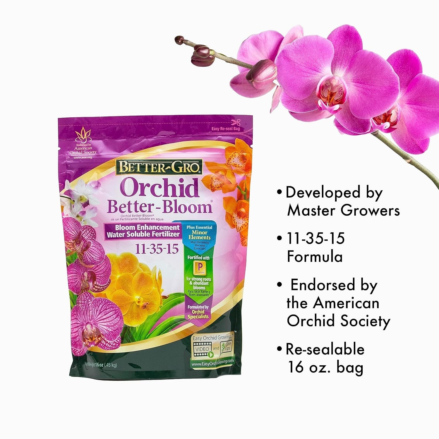 Professional 16oz Orchid Fertilizer – Urea-Free For Vibrant, Lasting Blooms