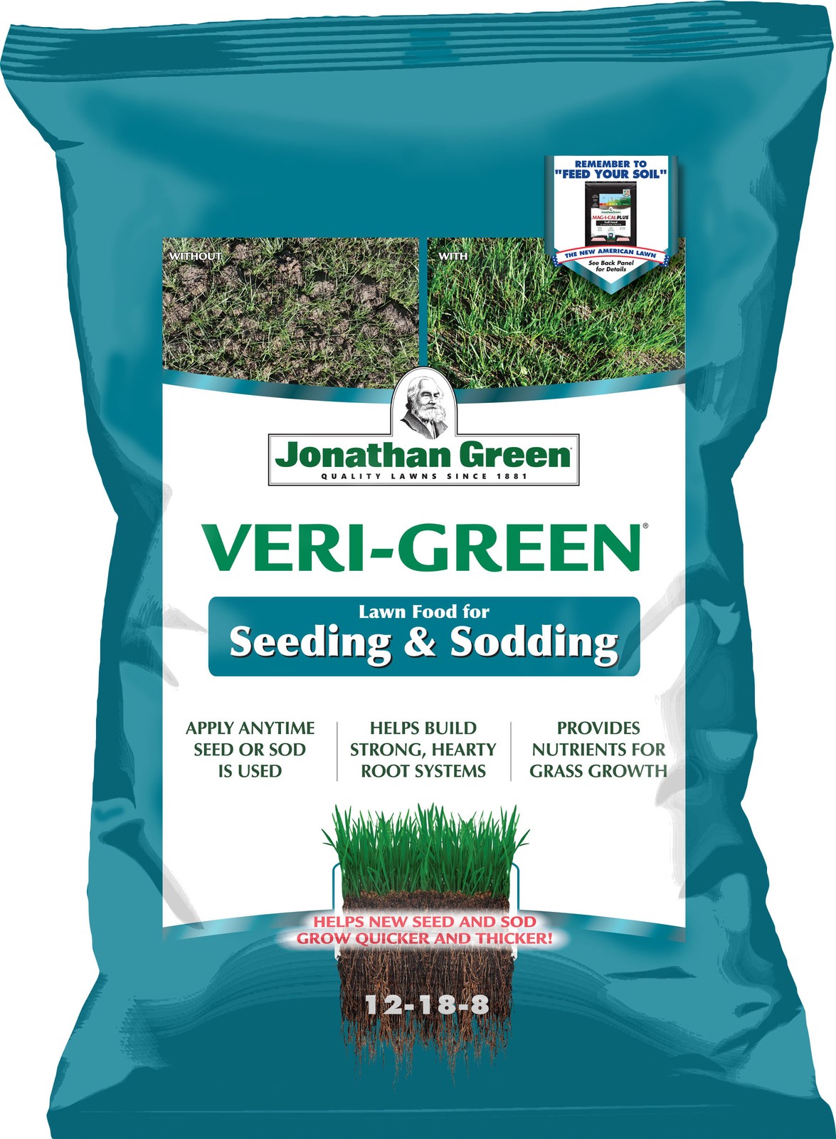 Jonathan Green Veri-Green Lawn Starter Lawn Food For All Grasses 15000 sq ft