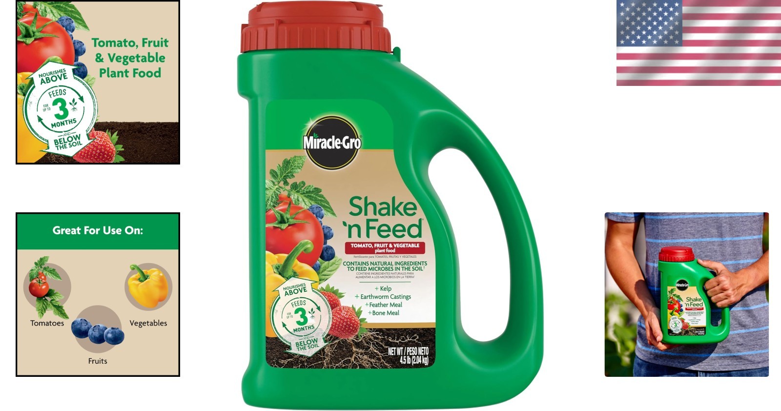 Shake ‘N Feed Plant Food – Calcium-Enriched Fertilizer for Tomatoes & Veggies