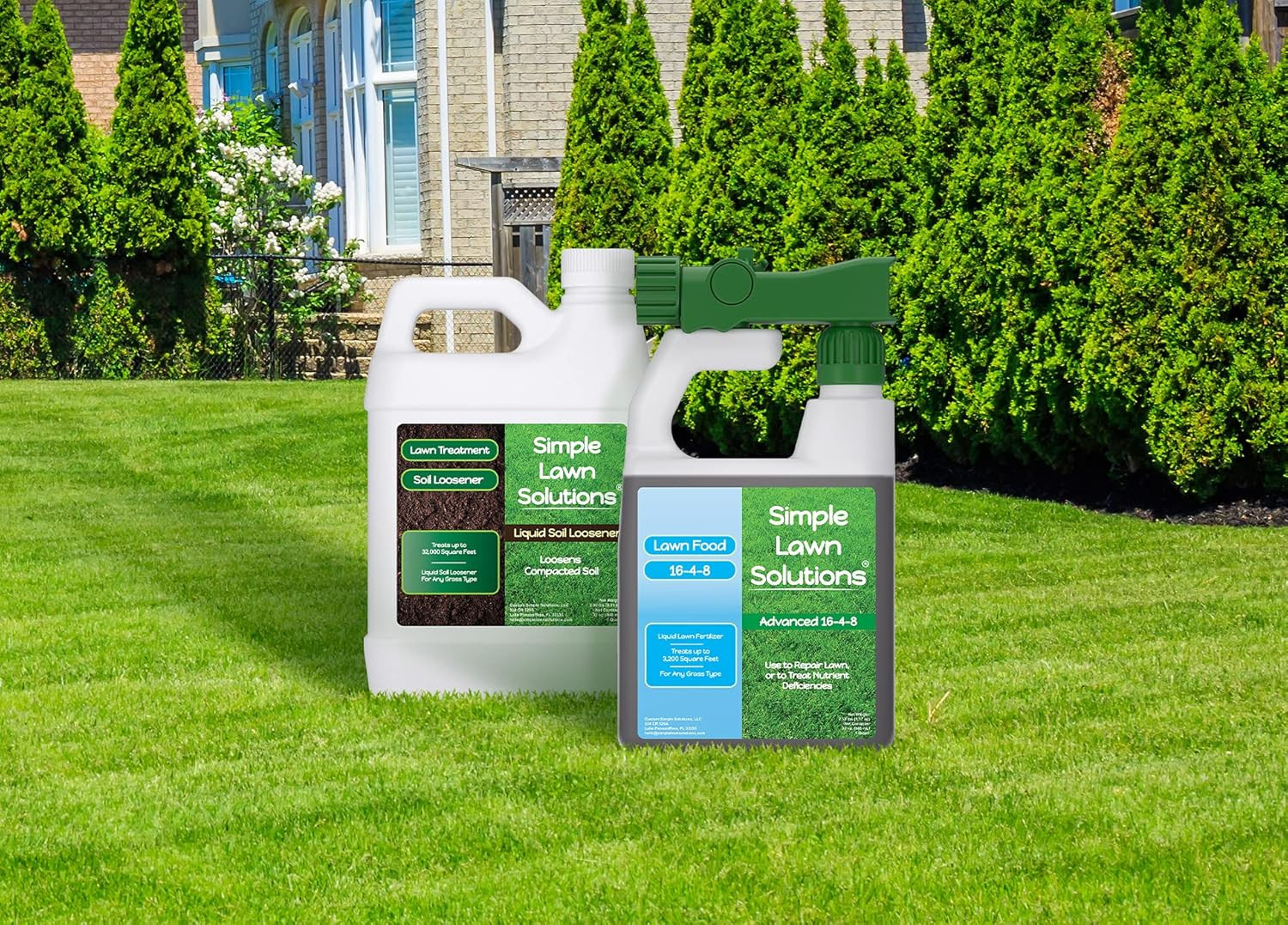 32oz Liquid Soil Loosener & Aerator Bundle – Lawn Fertilizer 16-4-8