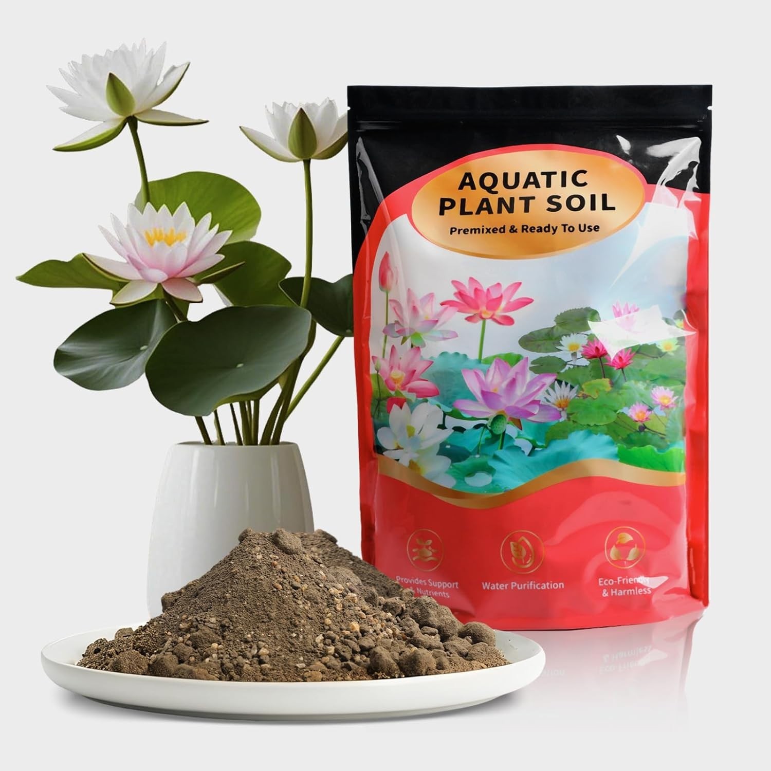 Aquatic Plant Soil for Lotus & Pond Plants/Aquaquarium Substrate 3…. Fast Ship