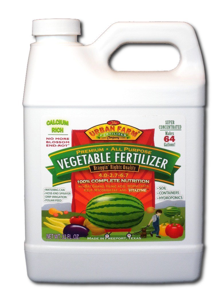 Urban Farm Fertilizers, 1 quart All-Purpose Vegetable Fertilizer