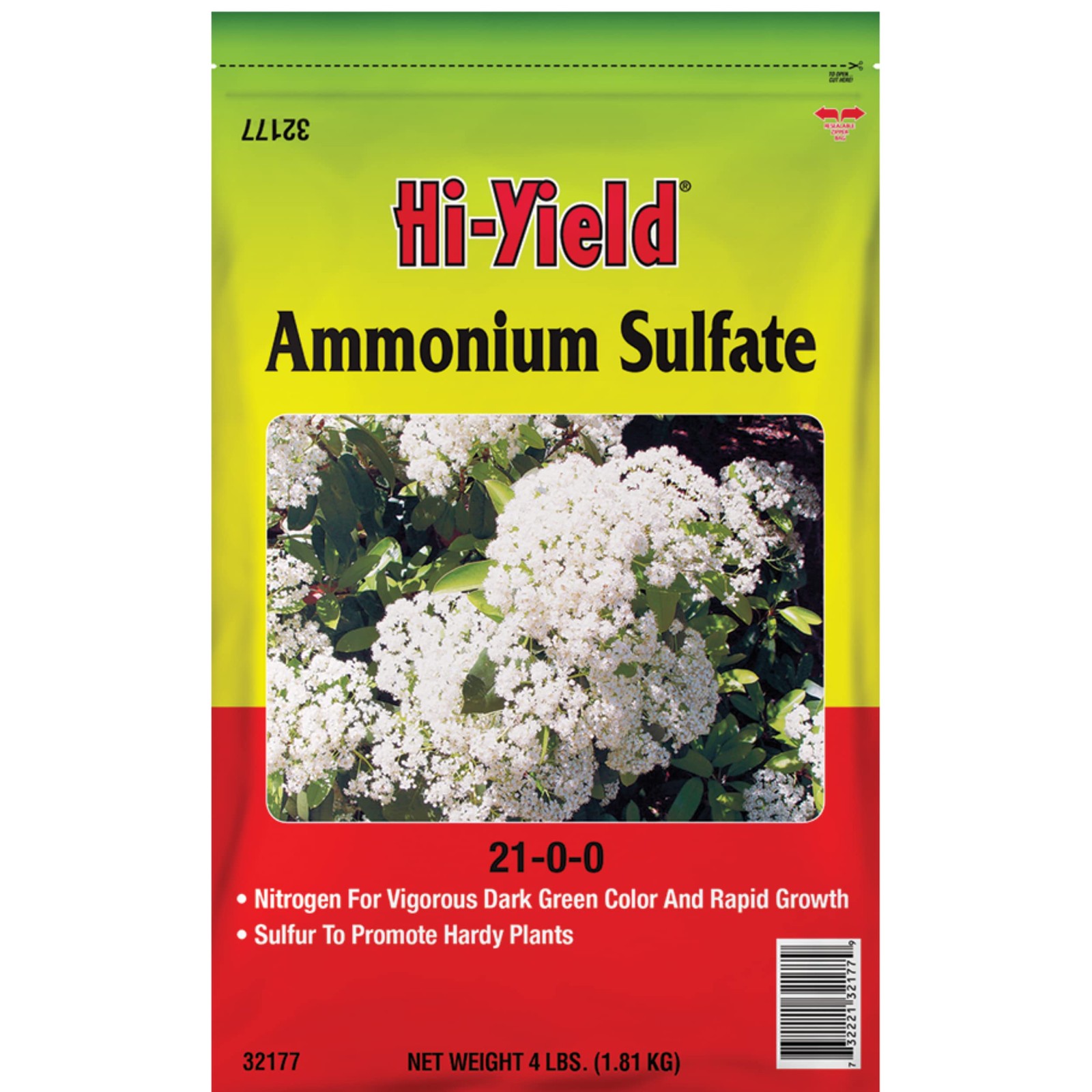 Ammonium Sulfate Fertilizer 4 lbs for Lawn Blueberries Plants Trees Shrubs