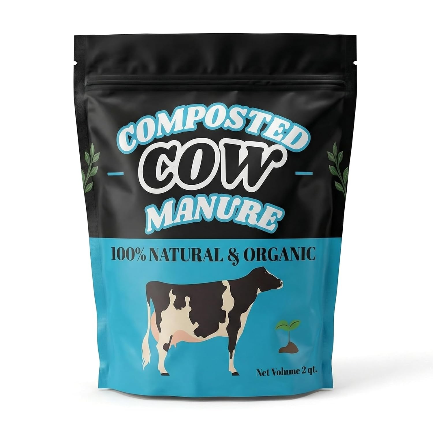 2 Quart Cow Manure Compost – Soil Conditioner for Lush Lawns & Gardens
