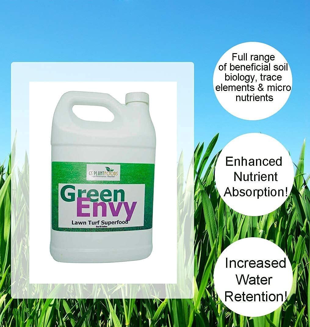 Green Envy Liquid Lawn Food / Fertilizer Concentrate For Any Grass Type 1 Gallo