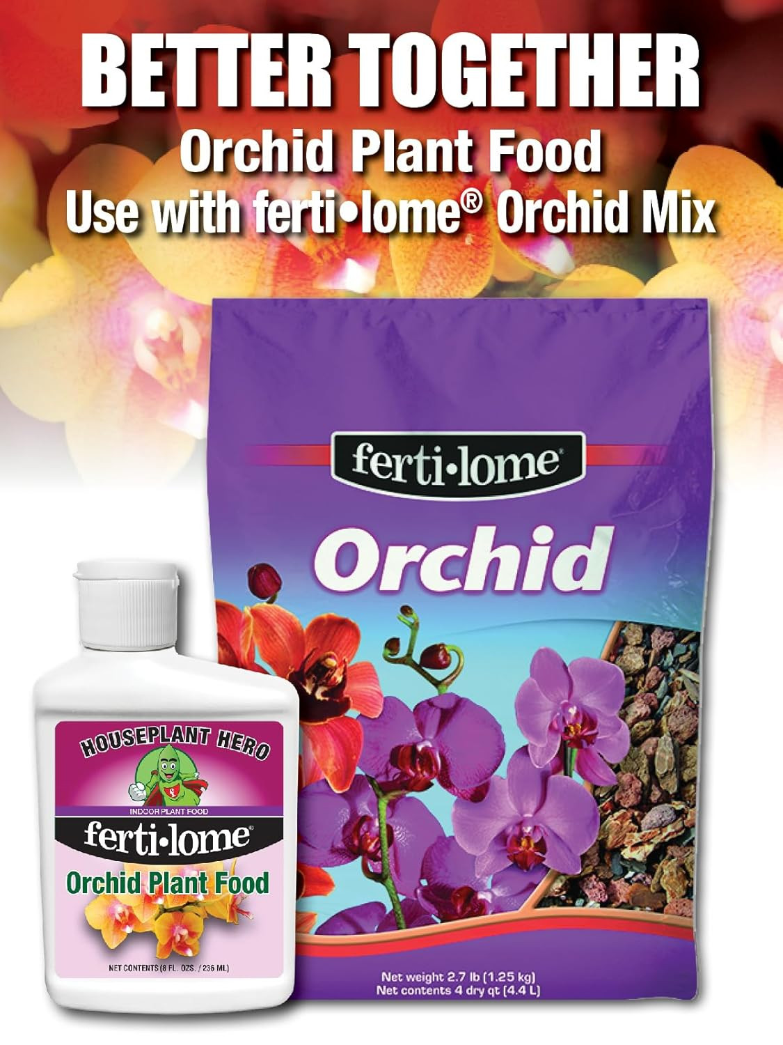 Houseplant Hero Orchid Plant Food – 9-7-9 House Plant Fertilizer (8 Ounces)