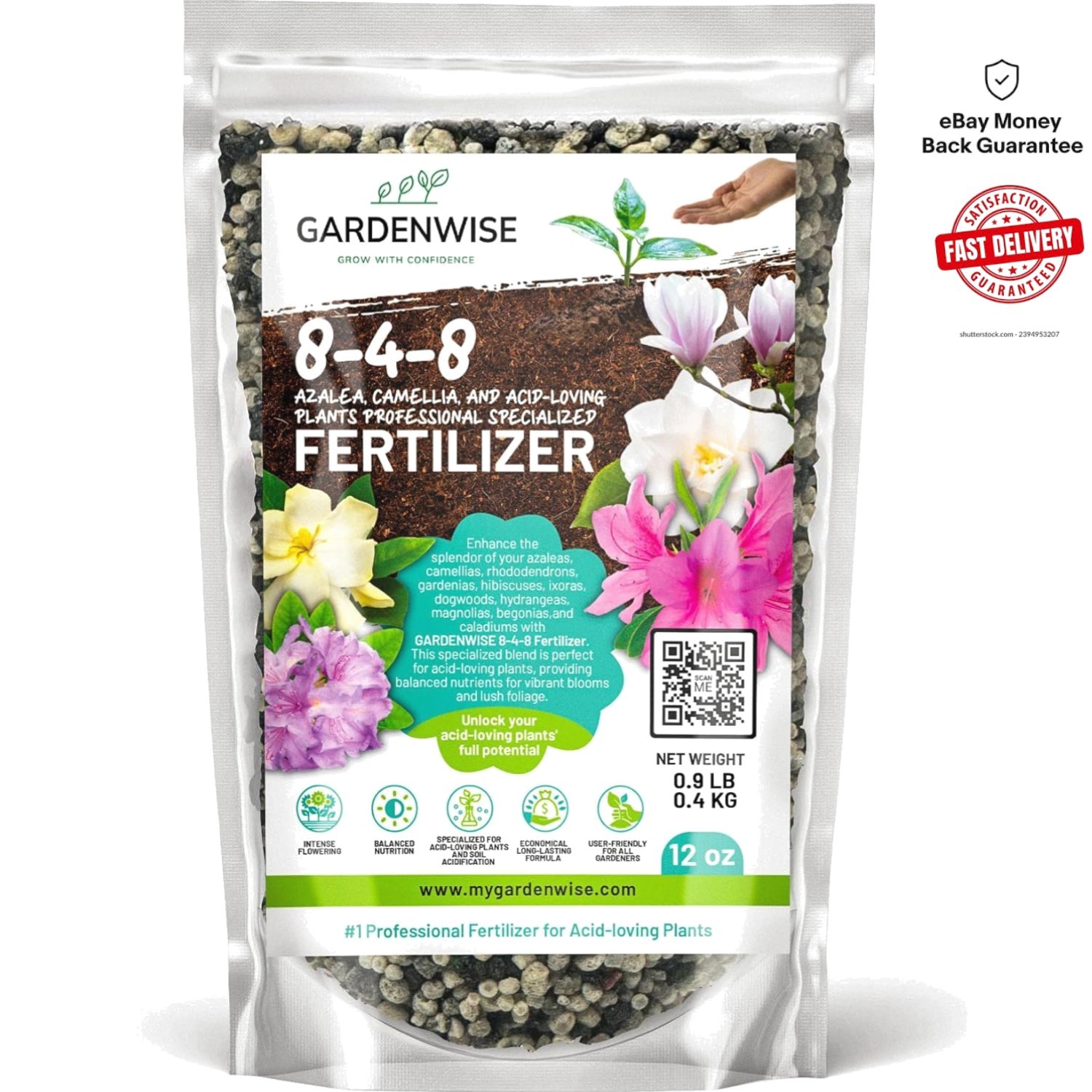Vibrant Bloom Booster: 8-4-8 Fertilizer for Gardenias, Magnolia & Rhododendrons
