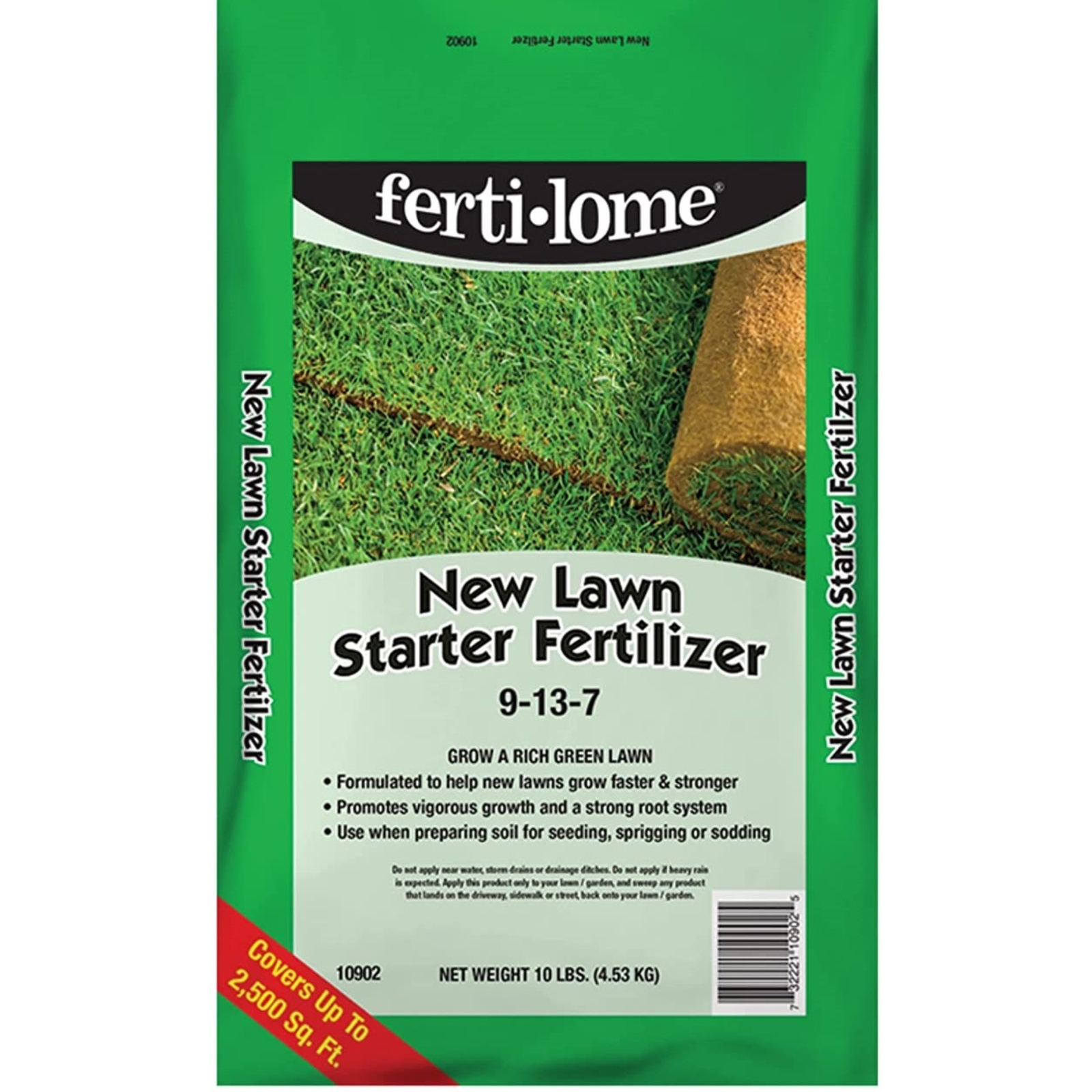 VPG Fertilome (#10902) New Lawn Starter Fertilizer 9-13-7, 10# bag