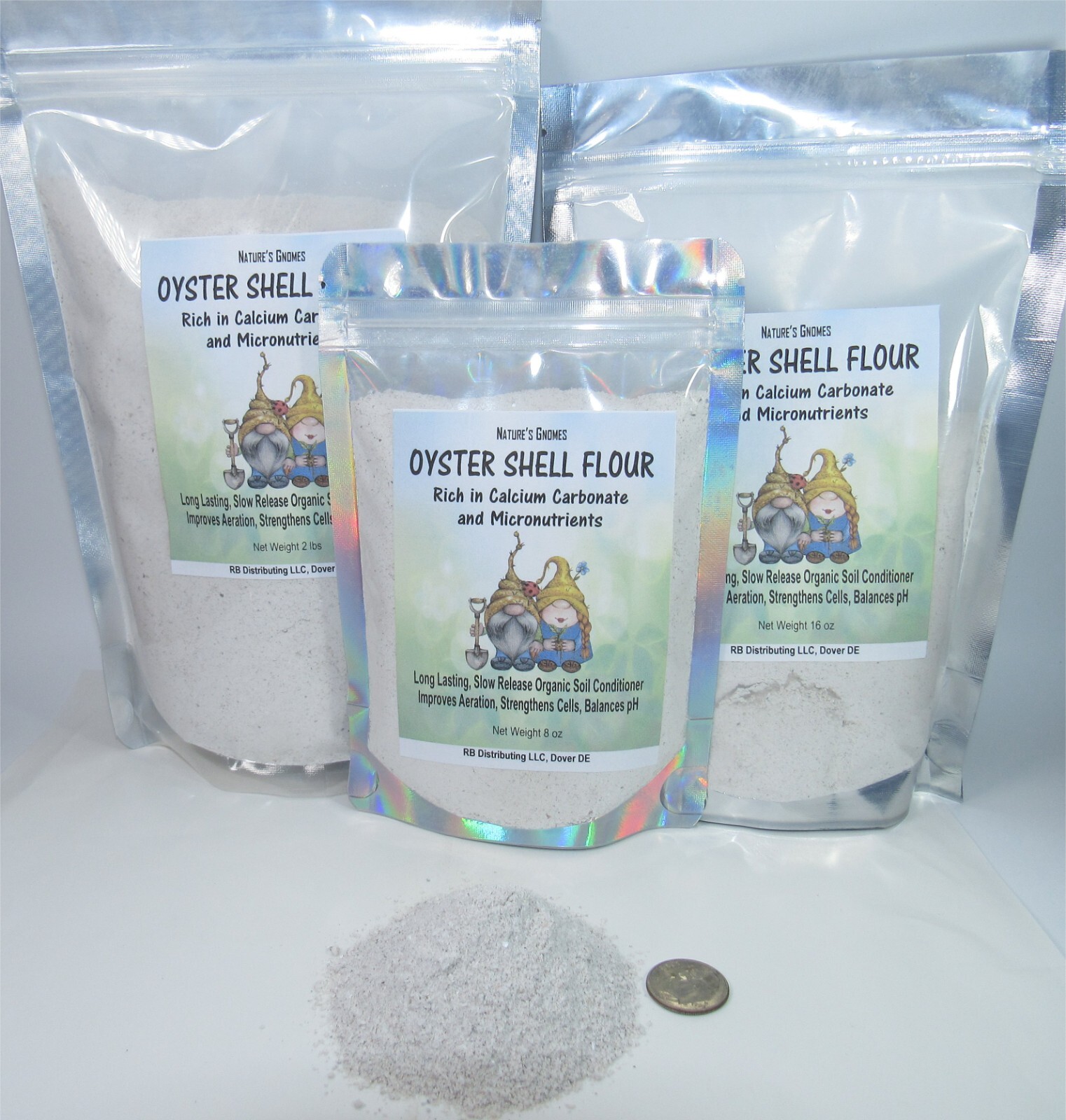 OYSTER SHELL FLOUR Organic Natural Fertilizer Chitin Feed for Healthy Plants
