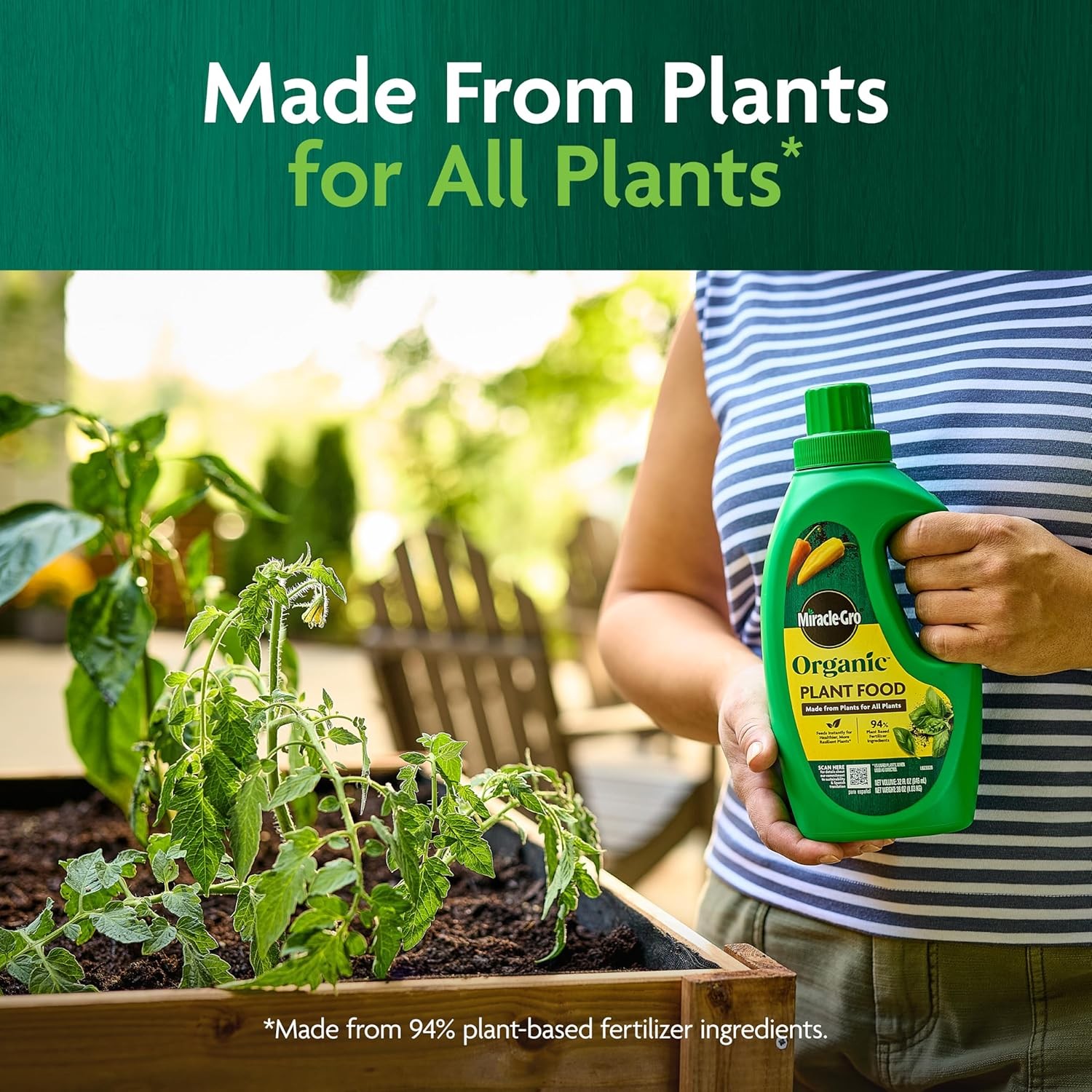 Organic Plant Food Use W/ Indoor/Outdoor Plants Organic Liquid Fertilizer