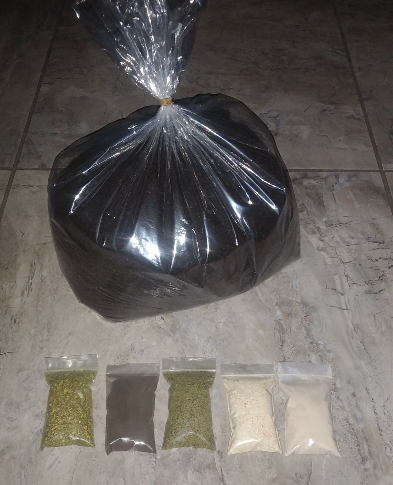 5 Lbs Worm Castings + Alfalfa + Rock Phosphate + Kelp + Crab Meal + AZOMITE