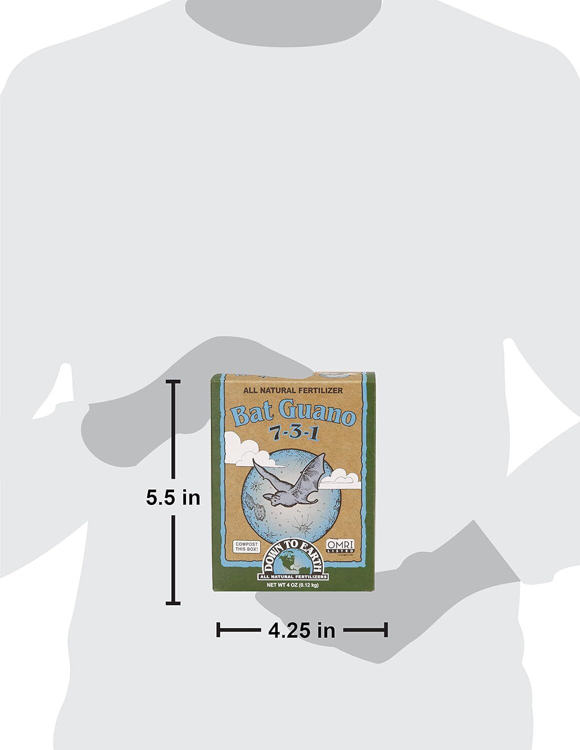 Down to Earth Organic Bat Guano Fertilizer Mix 7-3-1