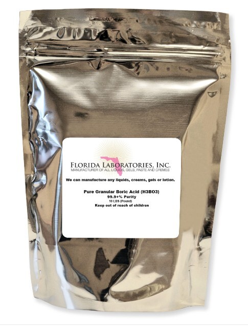 10 LB Boric Acid Granular Powder 99.9% Pure, Create Your Own Solution