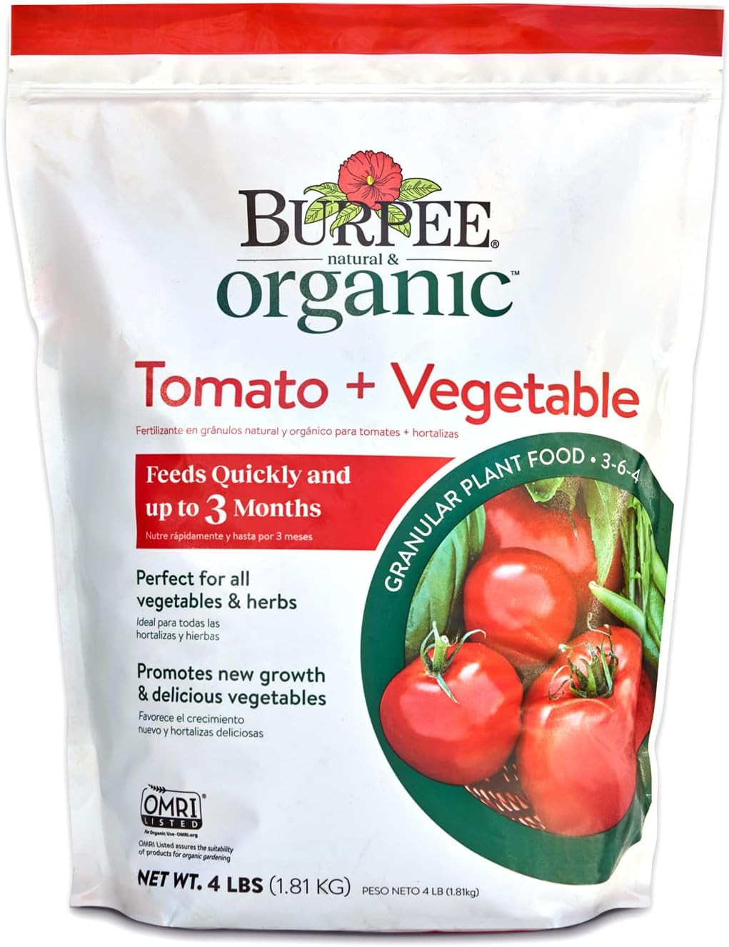 Organic Tomato & Vegetable Granular Plant Food, 4 Lb