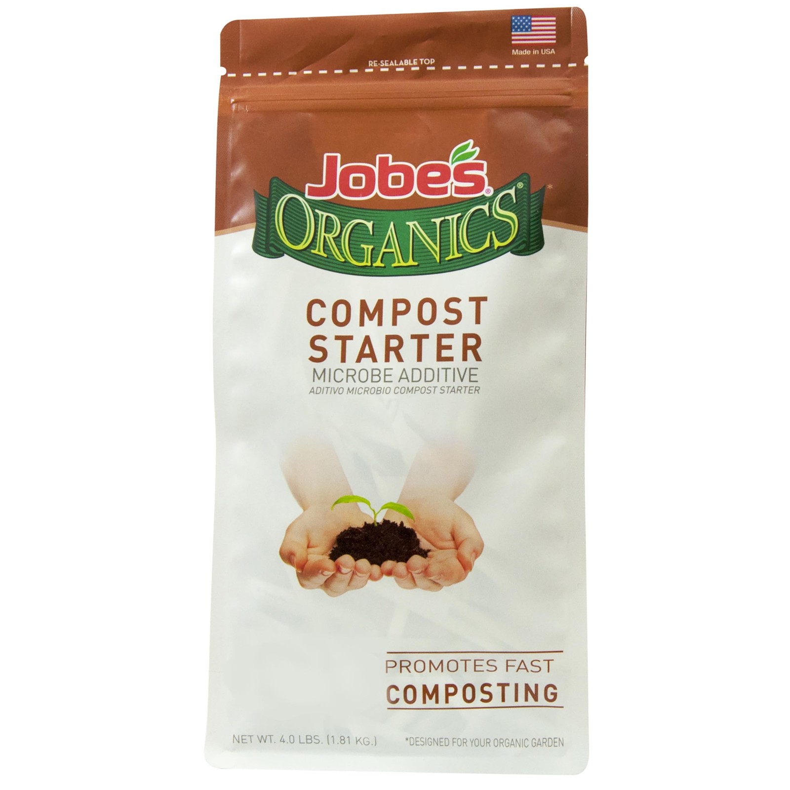 Jobe’s Organics Fast Acting Granular Fertilizer Compost Starter, Easy Plant C…