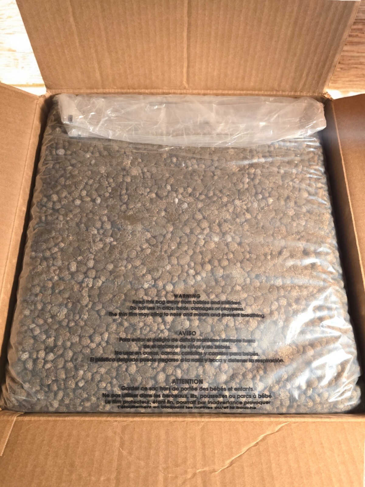 19 Lb Rabbit Manure RINSED – NO STRAW/HAY – Organic Fertilizer Poop Compost Pooh