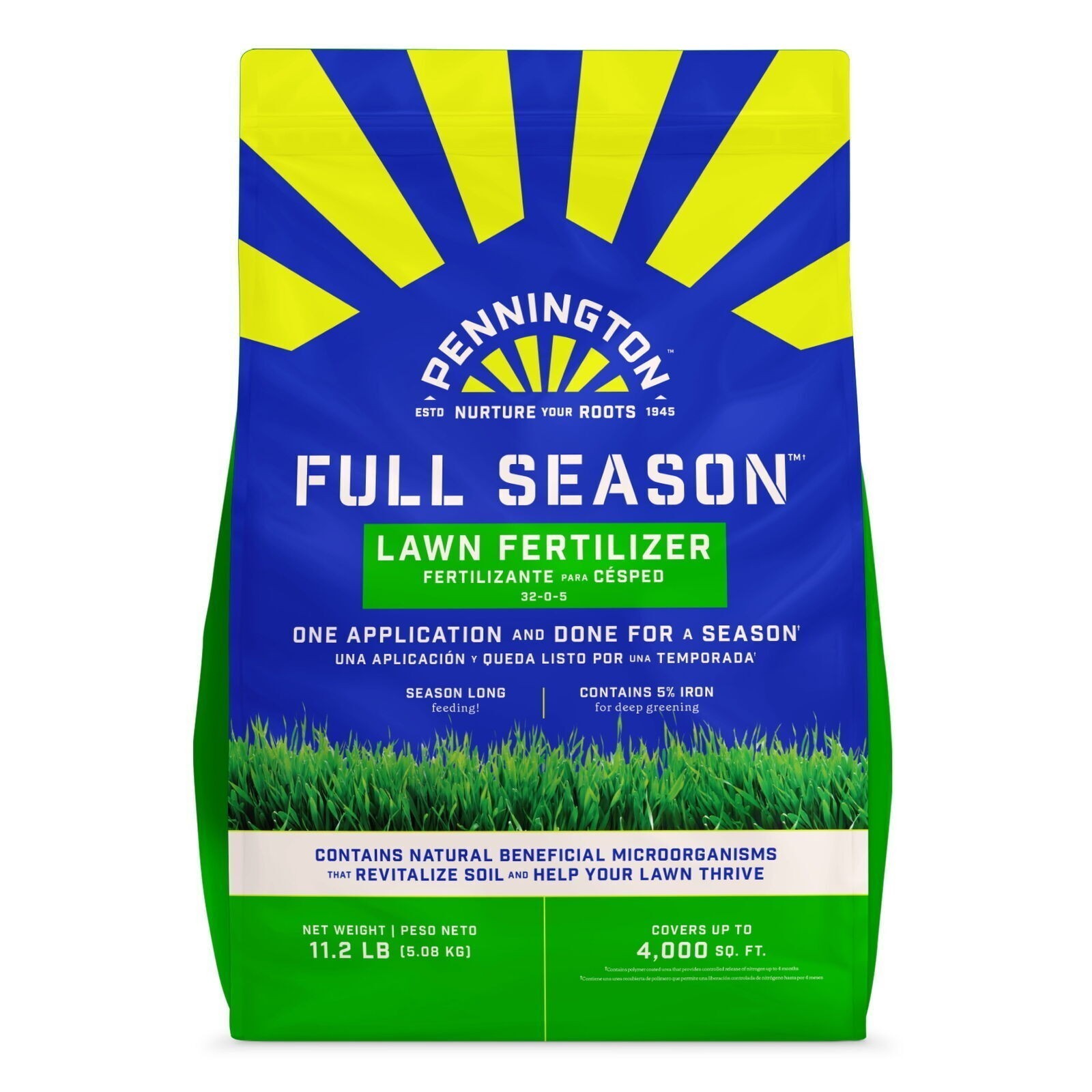 Full Season Lawn Food Fertilizer All Grass Types Escue Bluegrass Plant Nutrients