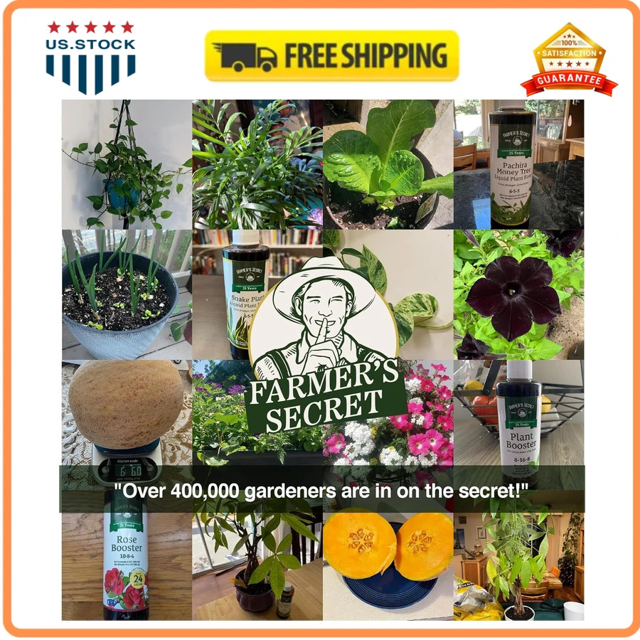 Farmers Secret Fruit and Bloom Booster Fertilizer 16oz Concentrated Plant Food