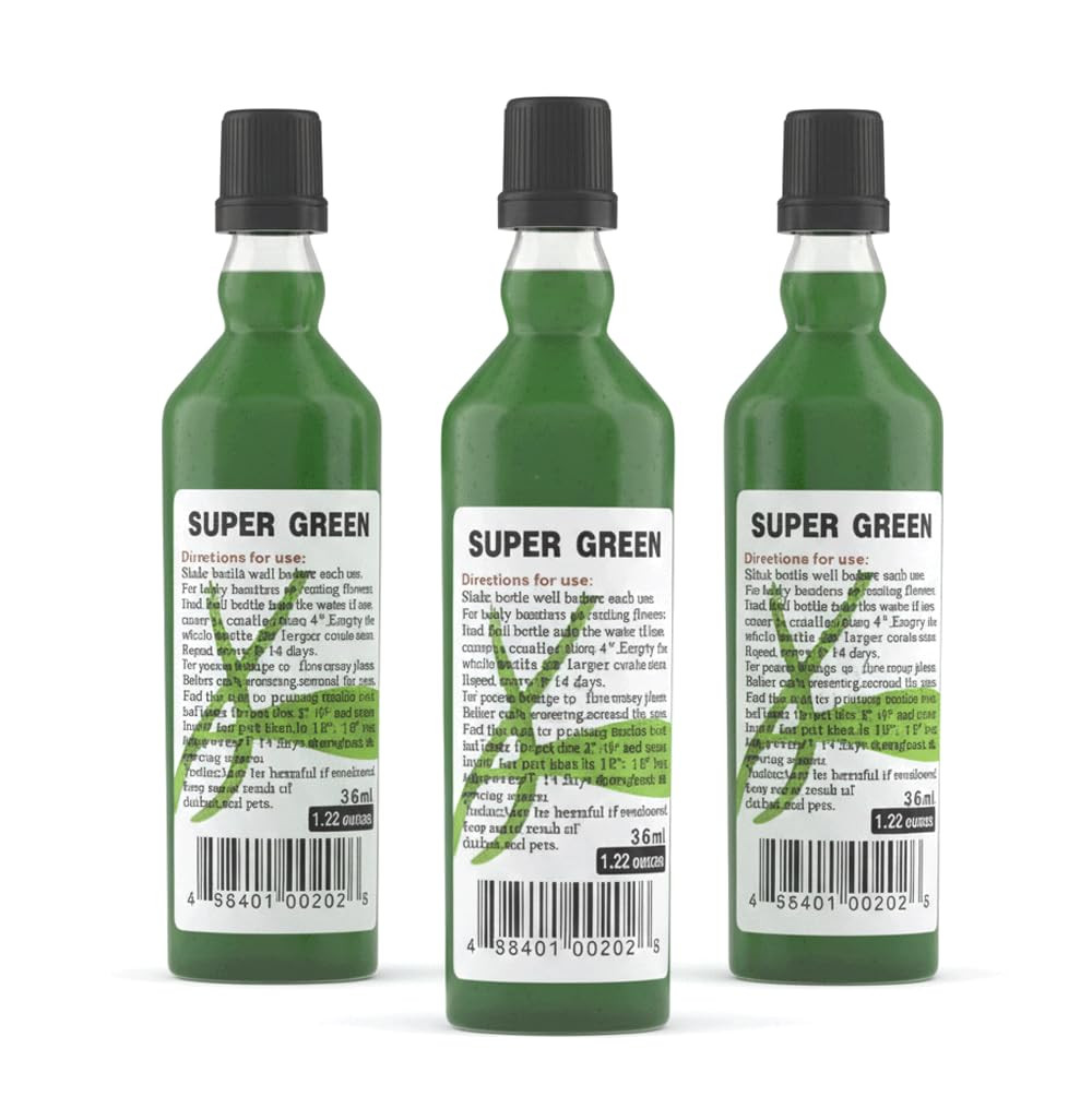 Super Green Lucky Bamboo Fertilizer (3 Bottles) Ready-To-Use All Purpose Plant F