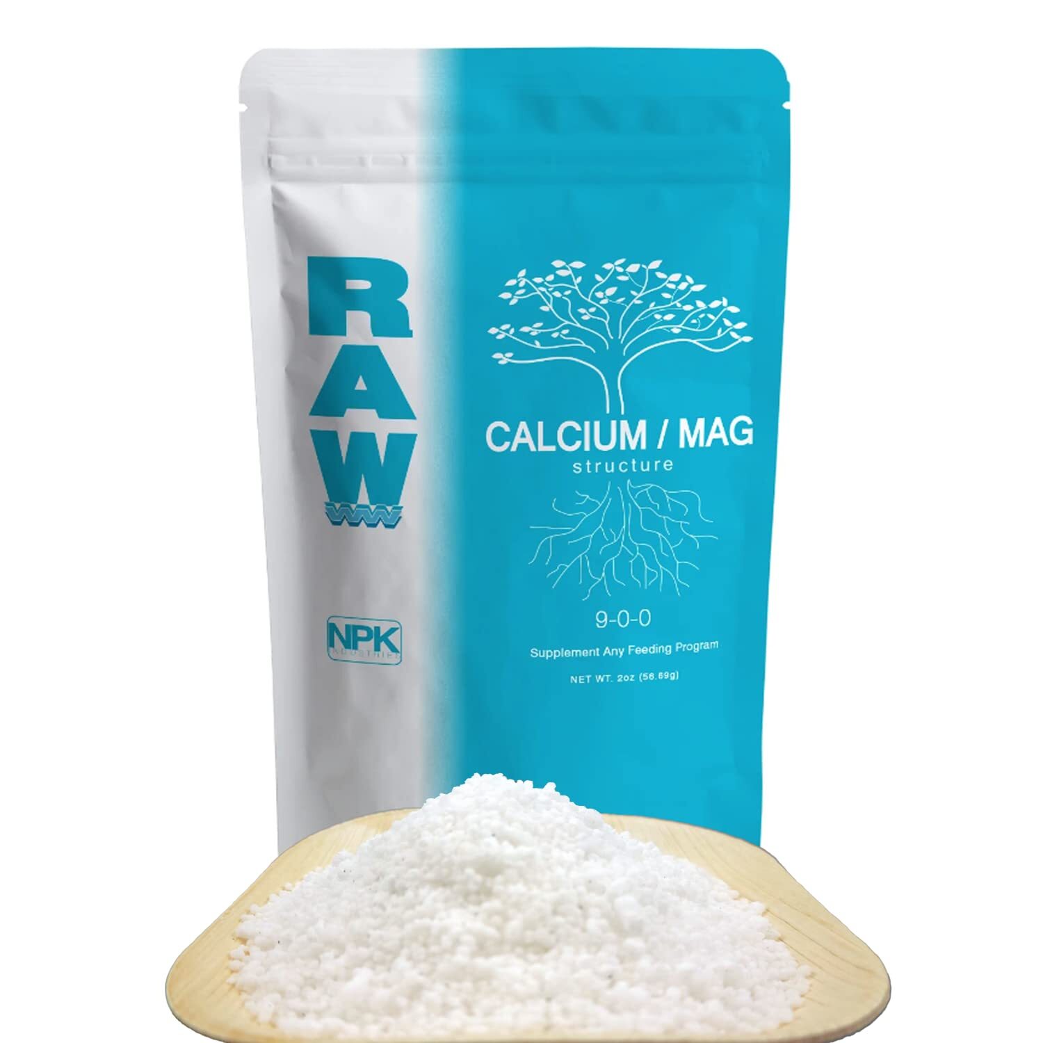 2 Ounce Calcium Magnesium Fertilizer RAW Calcium Mag for Plant Growth