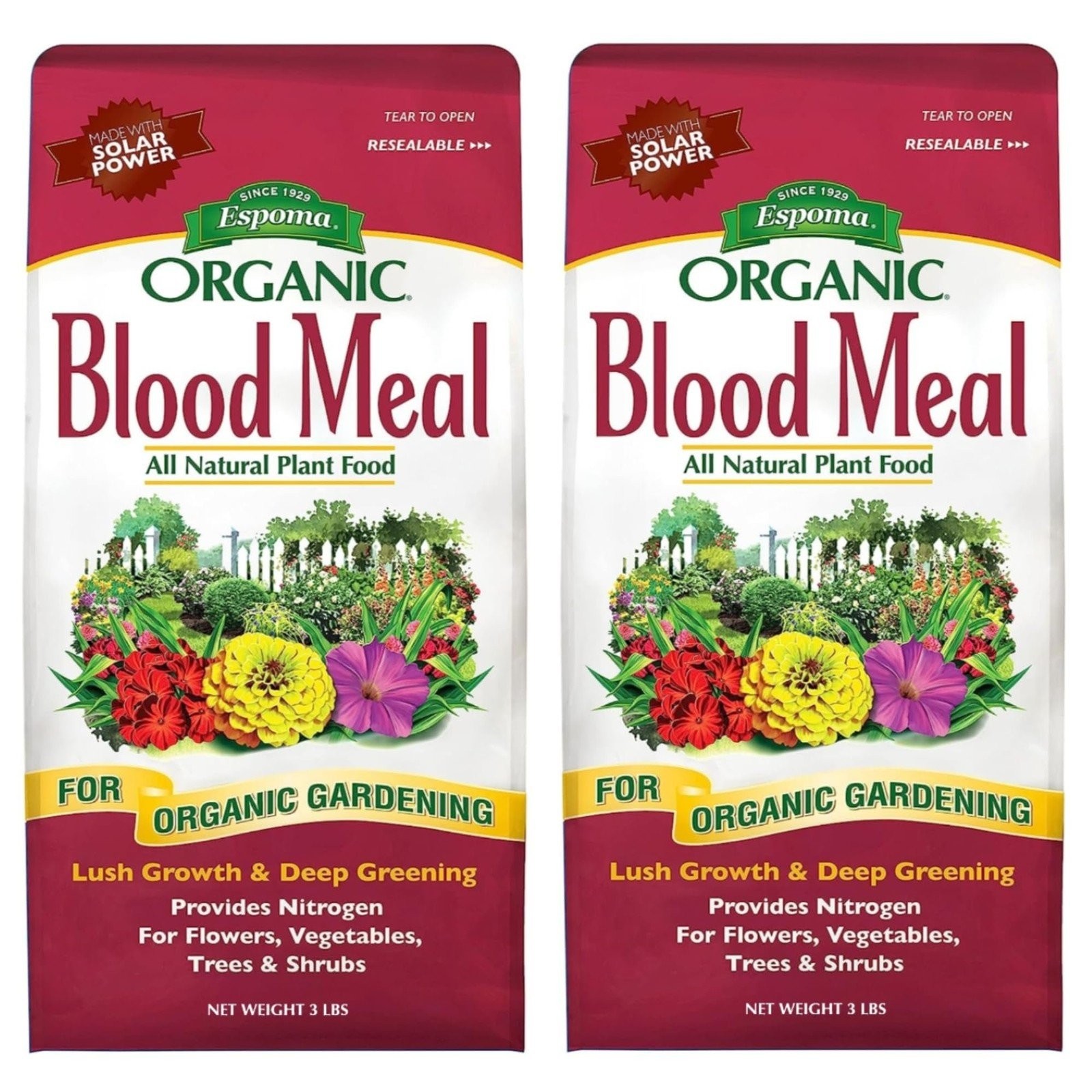 Espoma 163680 3 lbs Blood Meal Organic Fertilizer – DB03 Pack of 2