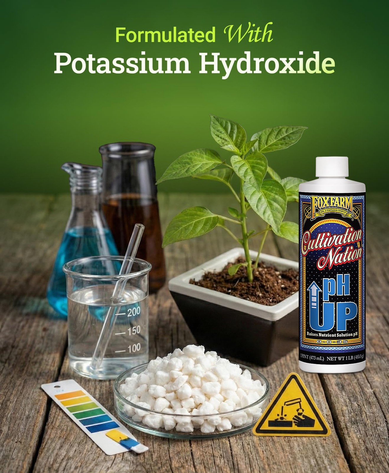 pH UP Solution for Plants Adjust Nutrient Levels for Soil & Hydroponics 1