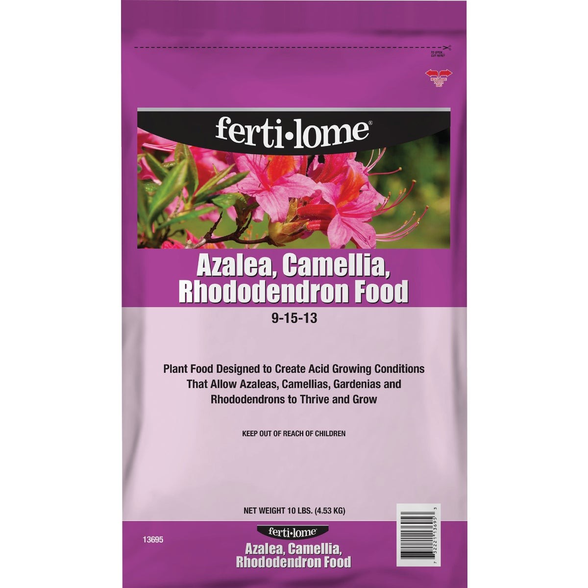 Ferti-lome 10 Lb. 9-15-13 Azalea & Rhododendron Dry Plant Food 13695 Ferti-lome