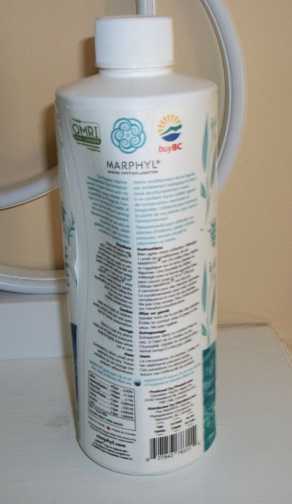 MARPHYL Organic Liquid Soil Enhancer/Fertilizer with All Natural Marine Phytopla