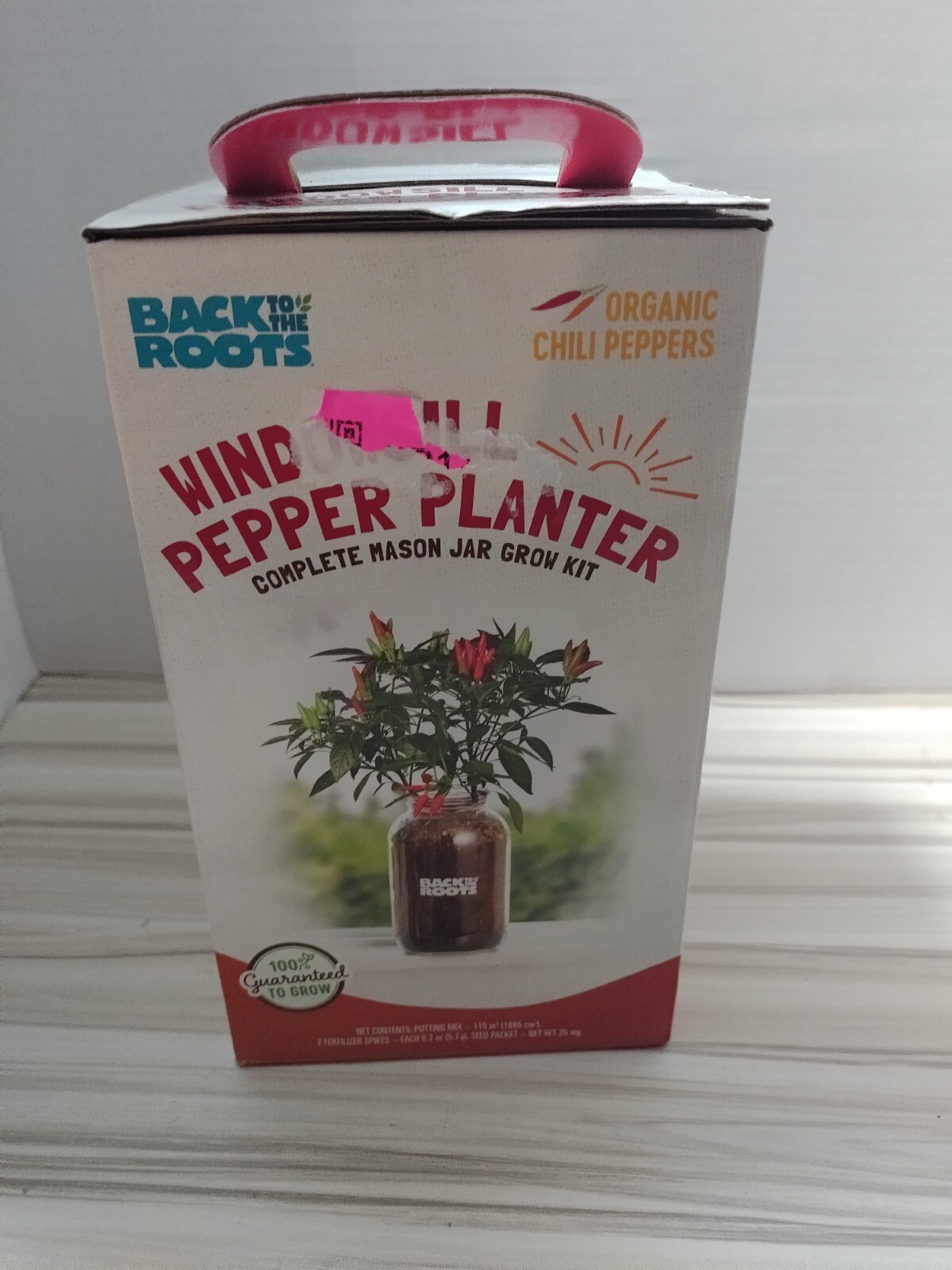 Back to the Roots 25200 Self-Watering Planter Organic Chili Peppers Grow Kit