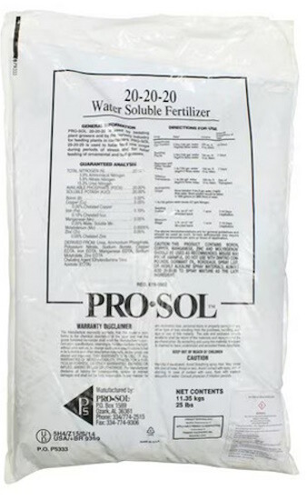 20-20-20 Pro-Sol Premium Fertilizer For Commerical Growers $16.50-$47.95