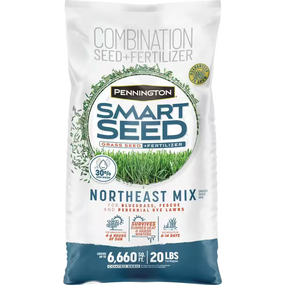 Smart Seed Northeast 20 Lb. 6,660 Sq. Ft. Grass Seed and Lawn Fertilizer
